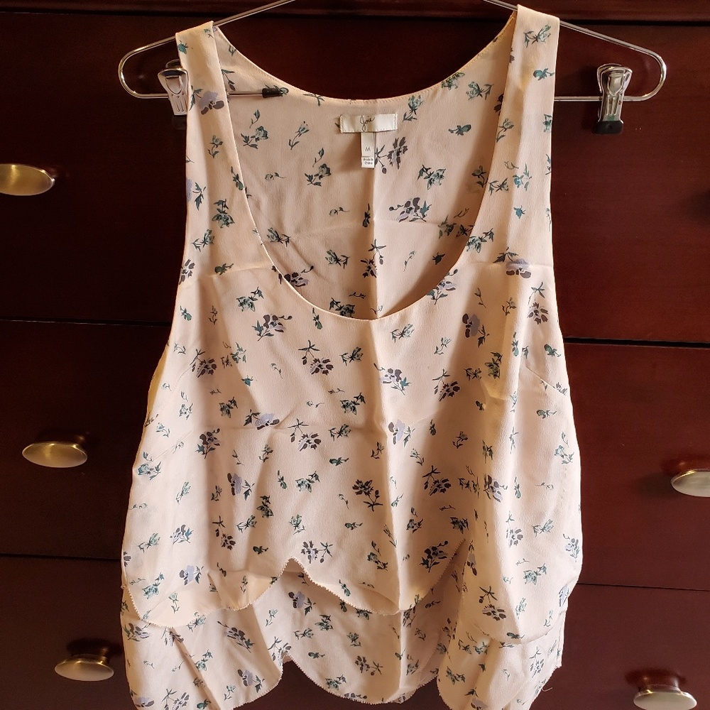 Silk scalloped-edged tank from Joie